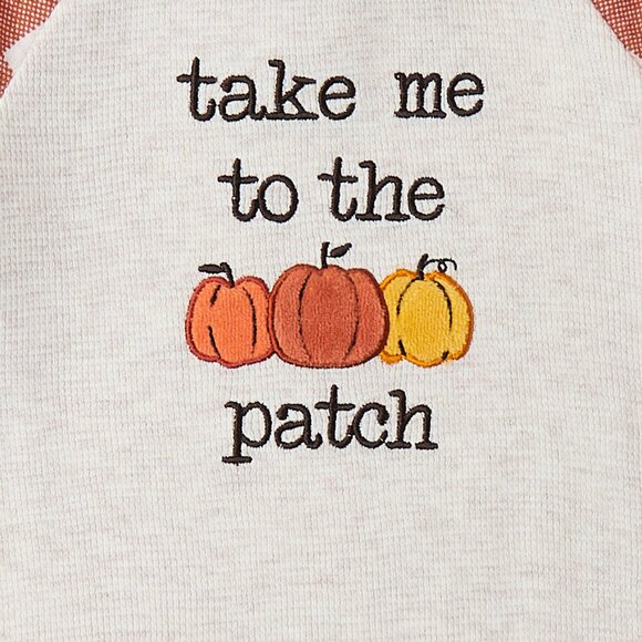2 Autumn Baby Rompers 3-6 months Yes ! Listing is for the set of 2 Cute Onesies - Picture 2 of 7